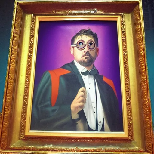 Prompt: portrait of Doctor P from circus records, priceless masterpiece