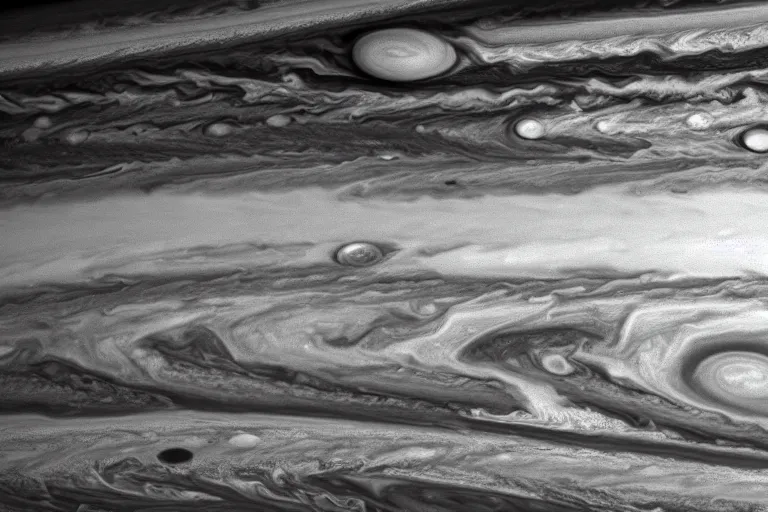 Image similar to the planet jupiter colliding with the earth, photo taken from the surface of the earth, black and white spielberg 3 5 mm film cinematic 4 k