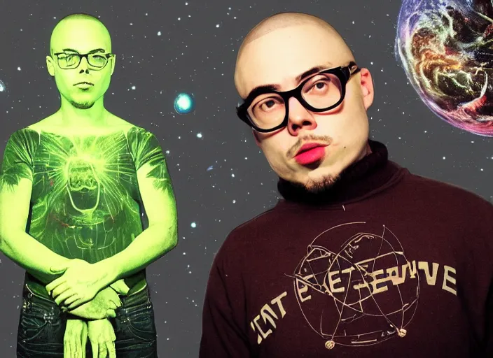 Image similar to anthony fantano giving the end of the universe a 0 out of 1 0
