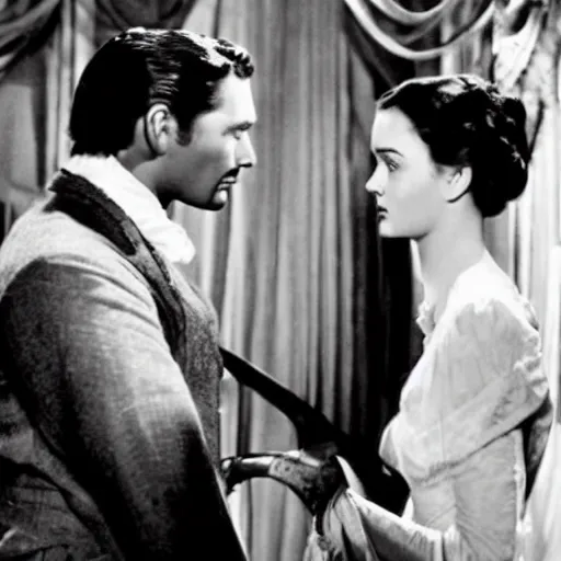 Image similar to movie still from gone with the wind