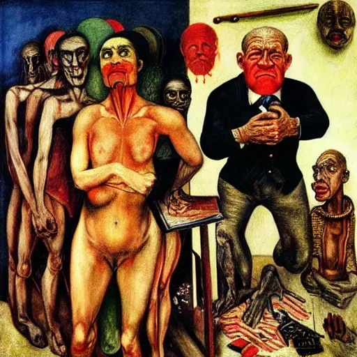 Image similar to critical race theory by otto dix, hyperrealistic, masterpiece, aesthetic