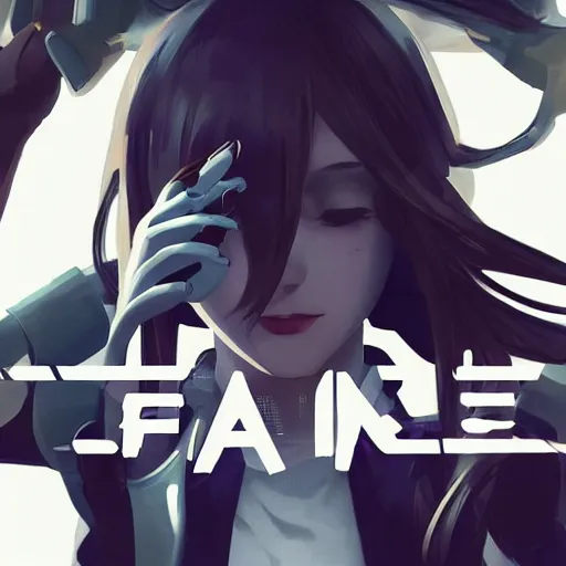 Image similar to Frequency indie album cover, luxury advertisement, white and navy colors. highly detailed post-cyberpunk sci-fi close-up schoolgirl in asian city in style of cytus and deemo, mysterious vibes, by Ilya Kuvshinov, by Greg Tocchini, nier:automata, set in half-life 2, beautiful with eerie vibes, very inspirational, very stylish, with gradients, surrealistic, postapocalyptic vibes, depth of filed, mist, rich cinematic atmosphere, perfect digital art, mystical journey in strange world, beautiful dramatic dark moody tones and studio lighting, shadows, bastion game, arthouse