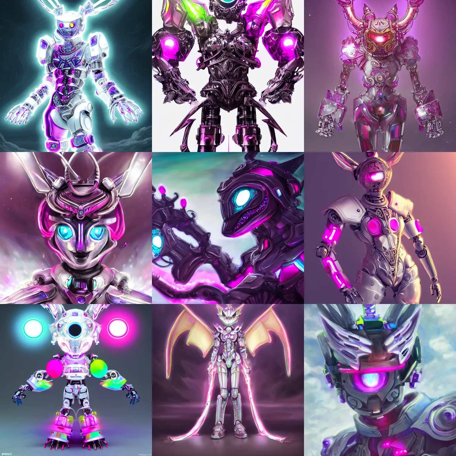 Prompt: highly detailed exquisite lgbt transgender gay trans fanart, a cute gay robot dragon, glowing eyes and robot dragon head, off-white plated armor, bright Fuchsia skin, royal elegant pose, epic cinematic shot, realistic, professional digital art, high end digital art, sci fi, DeviantArt, artstation, Furaffinity, 8k HD render, epic lighting, depth of field