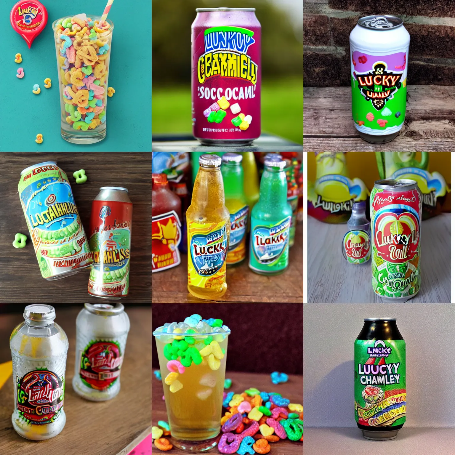 Prompt: lucky charms soda