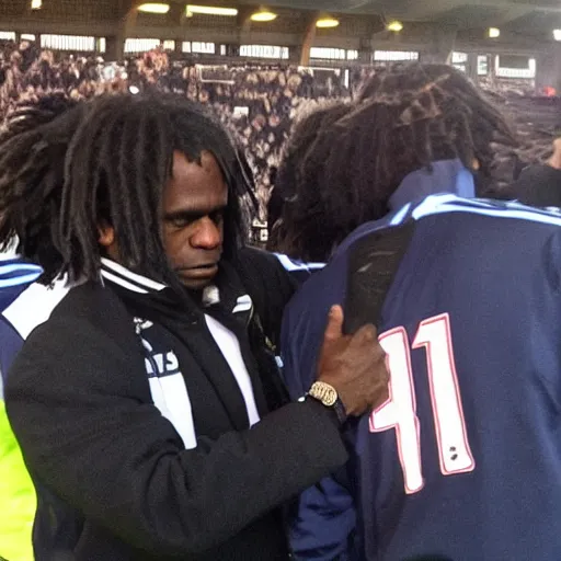 Image similar to chief keef at millwall football match,