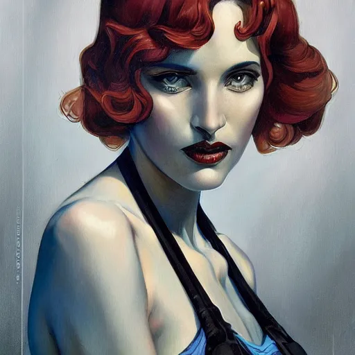 Image similar to a streamline moderne, art nouveau, multi - racial portrait in the style of charlie bowater, and in the style of donato giancola, and in the style of charles dulac. intelligent, expressive eyes. symmetry, ultrasharp focus, dramatic lighting, semirealism, intricate symmetrical ultrafine background detail.