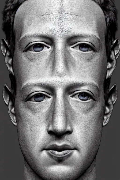 Image similar to mark zuckerberg with reptilian eyes, highly detailed, digital art, sharp focus, trending on art station