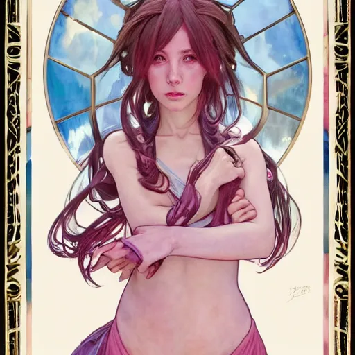 Image similar to portrait of small pink kobold sorcerer, by artgerm and greg rutkowski and alphonse mucha and andrei riabovitchev and Rossdraws and Bluesssatan and Mandy Jurgens and Stjepan Sejic, 4k oil on linen, vivid colors, colorful, photorealistic, high dynamic range, HDR, intricate, elegant, highly detailed, digital painting, artstation, concept art, smooth, sharp focus, illustration, mid-shot, medium shot, hyperdetailed
