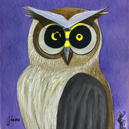 Prompt: john lennon owl