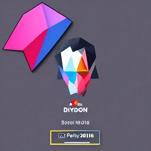Prompt: a polygon dount, best art of 2018