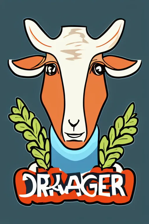 Image similar to Portrait of a drug dealer goat, sticker, andromorphic, colorful, illustration, highly detailed, simple, smooth and clean vector curves, no jagged lines, vector art, smooth