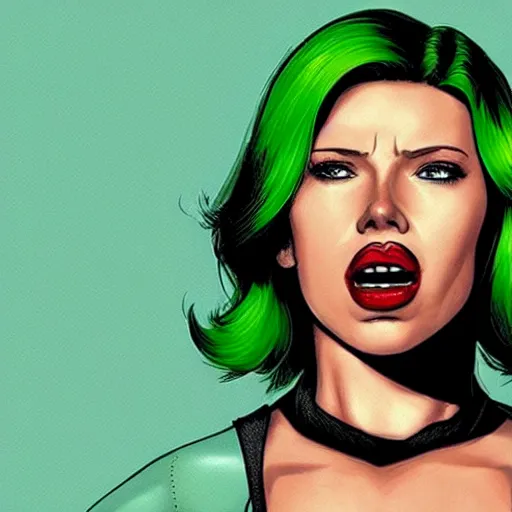 Prompt: Scarlet Johansson as She-Hulk