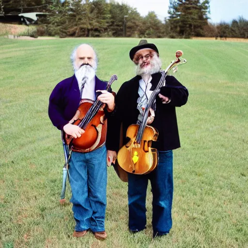 Prompt: david grisman dressed as a 9 0 s school kid