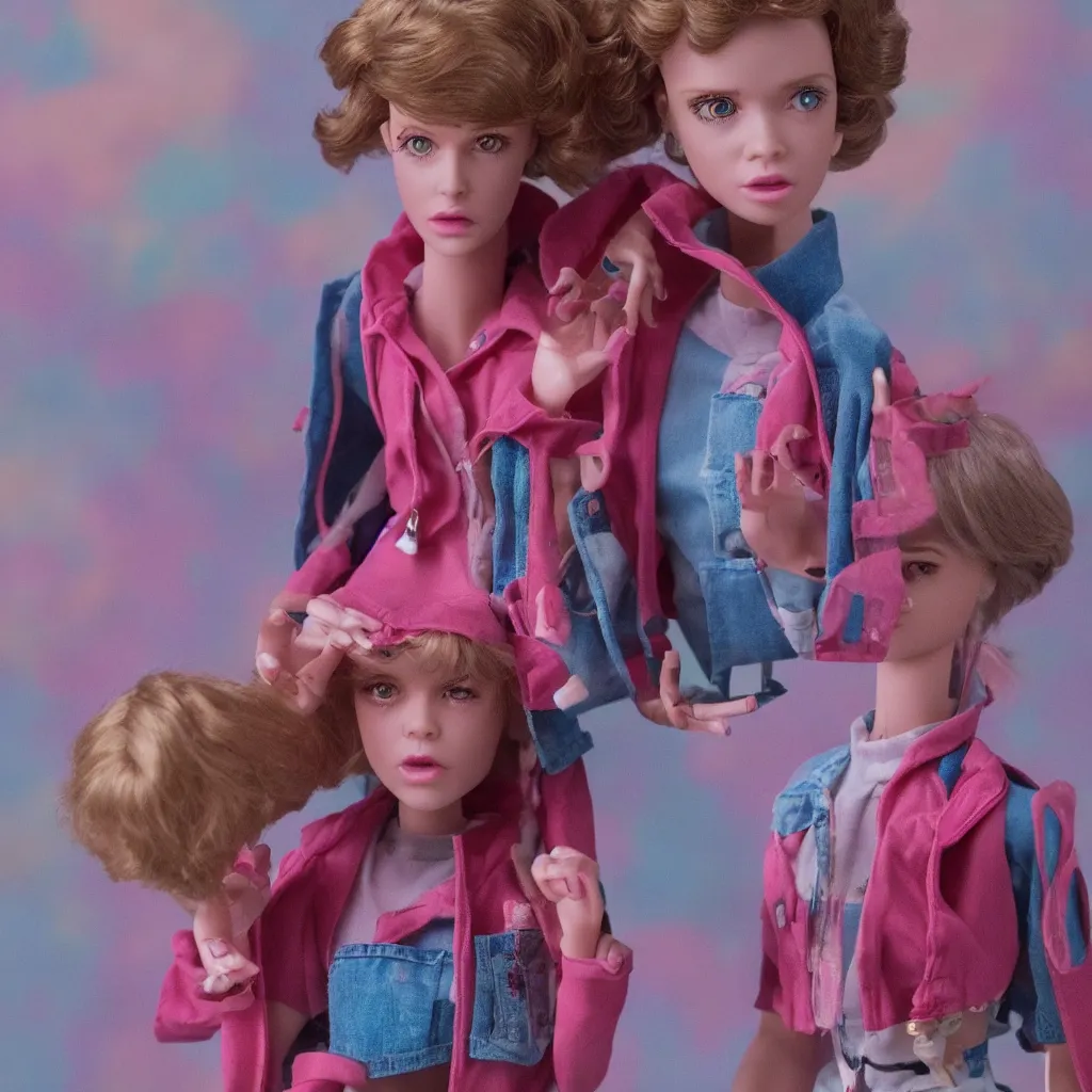 Image similar to Stranger Things Barbie Doll in the upside down