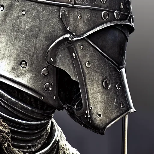 Image similar to Knight in Dark Souls, highly detailed, high quality, HD, 4k, 8k, Canon 300mm, professional photographer, 40mp, lifelike, top-rated, award winning, realistic, sharp, no blur, edited, corrected, trending
