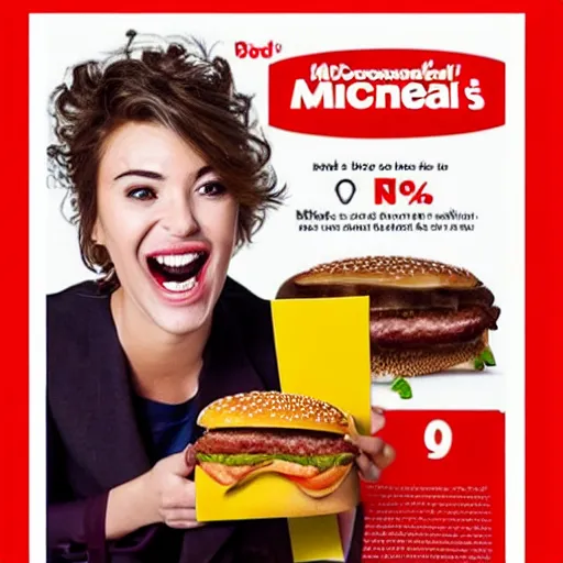 Prompt: ad for McDonald's new Mc Teethburger