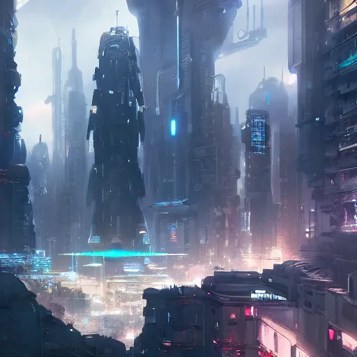 Image similar to sci fi city, 2 0 8 8, octane render / source, detailed, rossdraws, greg rutkowski, 8 k uhd, oil painting