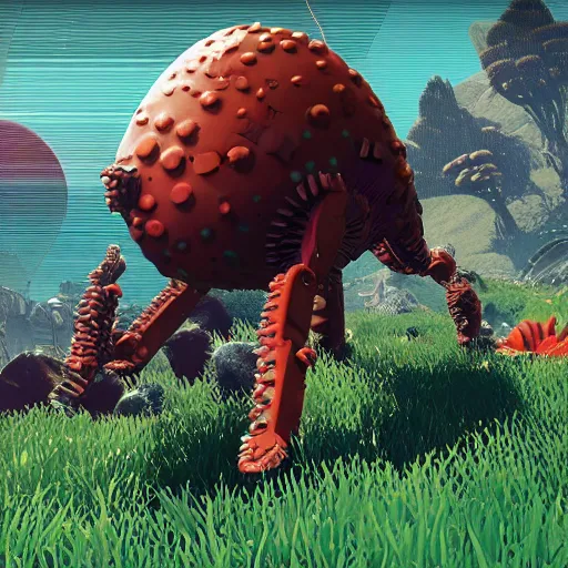 Image similar to the model of a procedurally generated creature in no man's sky ( ps 4 2 0 1 6 )