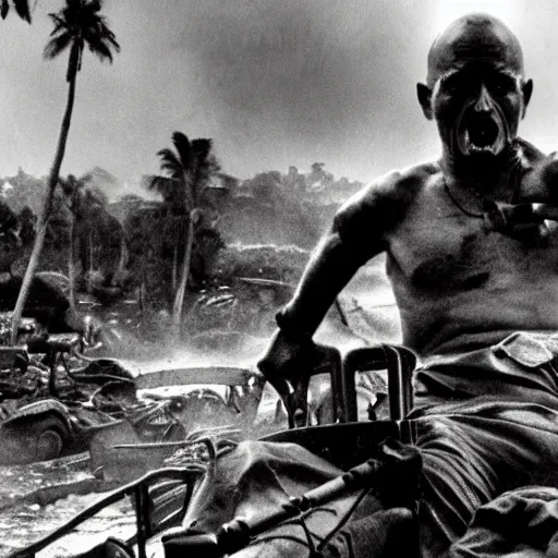 Image similar to apocalypse now horror