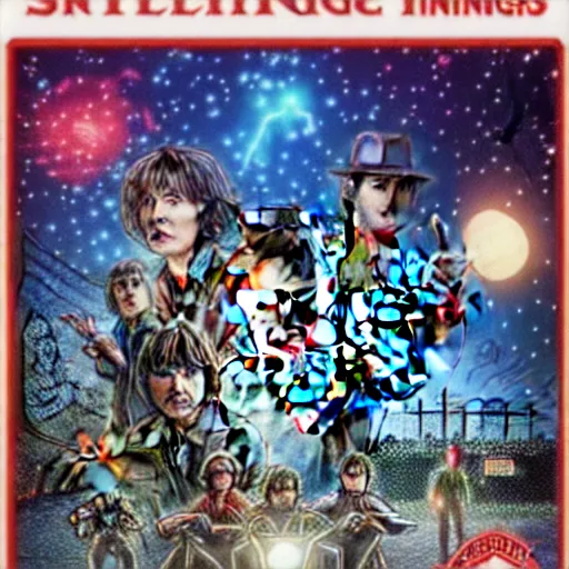 Image similar to ''stranger things, raining''