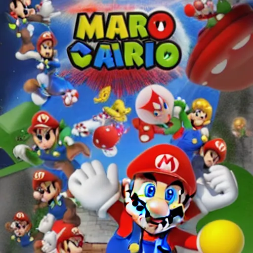 Image similar to super mario crazy