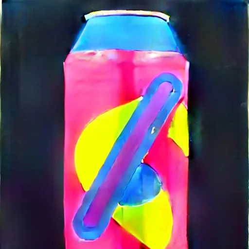 Image similar to soda can by shusei nagaoka, kaws, david rudnick, airbrush on canvas, pastell colours, cell shaded, 8 k