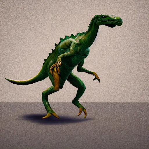 Image similar to bipedal dinosaur person