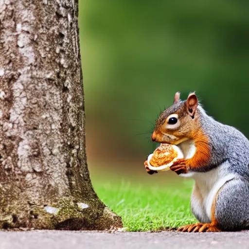 Image similar to a hungry squirrel with rolls and folds of fat