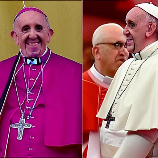 Prompt: Pope Francis winning Rupaul drag race