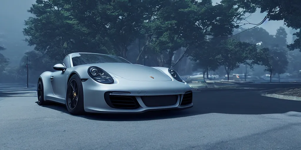 Prompt: porsche designed by apple, studio ghibli, pixar and disney animation, sharp, rendered in unreal engine 5, anime key art by greg rutkowski, bloom, dramatic lighting