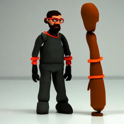 Prompt: Gordon Freeman, claymation