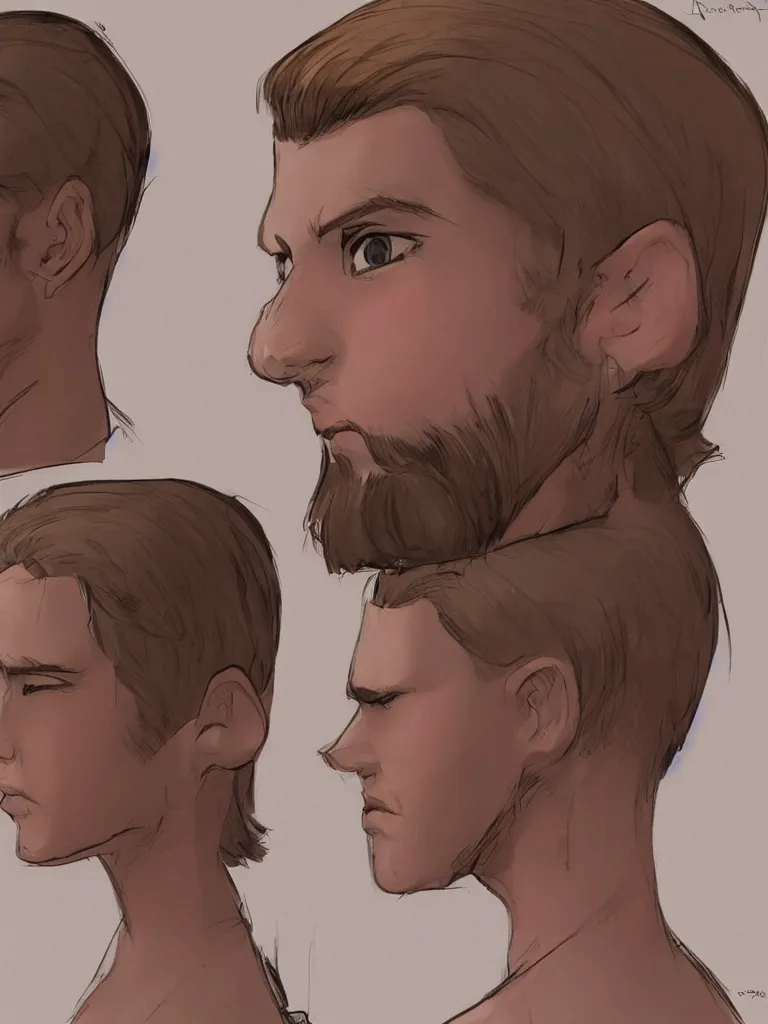 Image similar to haircut by disney concept artists, blunt borders, rule of thirds