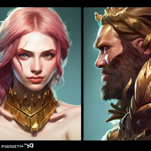 Image similar to league of legends portrait, au naturel, hyper detailed, digital art, trending in artstation, cinematic lighting, studio quality, smooth render, unreal engine 5 rendered, octane rendered, art style by klimt and nixeu and ian sprigger and wlop and krenz cushart.