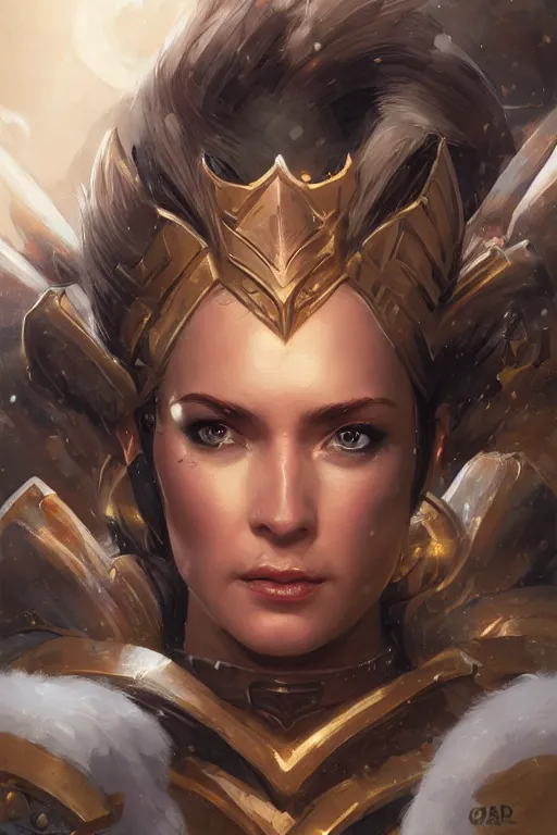 Image similar to amazon valkyrie athena, d & d, fantasy, portrait, highly detailed, headshot, digital painting, trending on artstation, concept art, sharp focus, illustration, art by artgerm and greg rutkowski and magali villeneuve