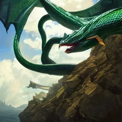 Prompt: hyperrealistic photo of rayquaza the flying sanke like dragon pokemon, character design, concept art, studio lighting, professional photography, cinematic by artgerm and greg rutkowski and alphonse mucha