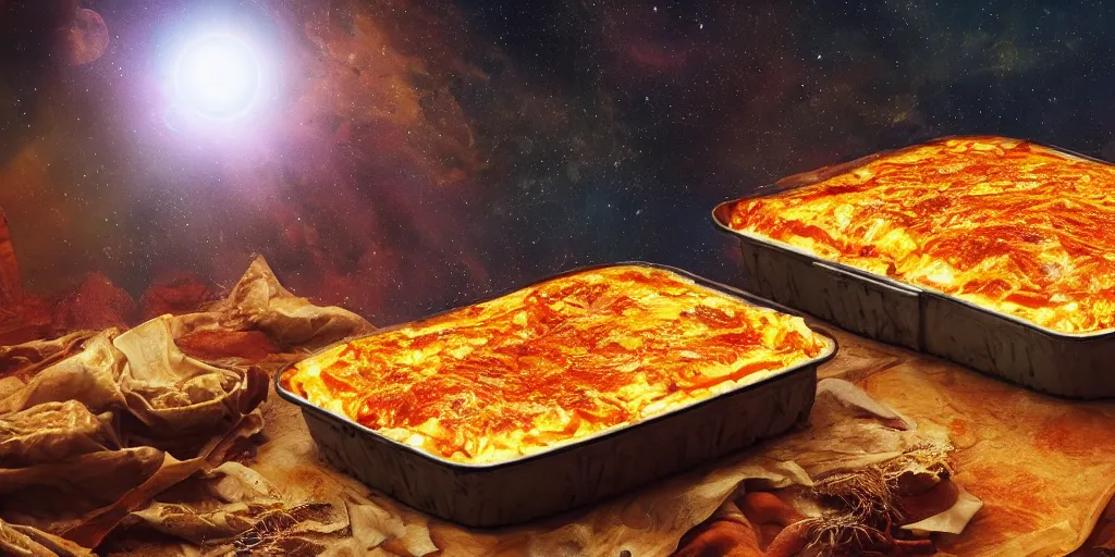 Prompt: Earth if it was made out of Lasagna, realistic 4k octane beautifully detailed render, 4k post-processing, highly detailed, intricate complexity, epic composition, magical atmosphere, cinematic lighting, masterpiece, ultra hd