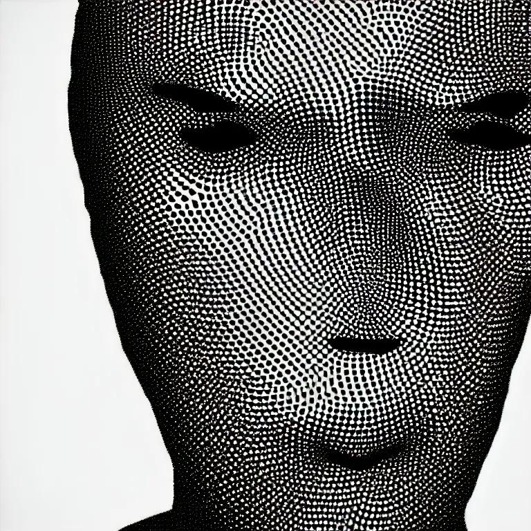 Image similar to a beautiful face made of illusory motion dazzle camouflage perlin noise optical illusion