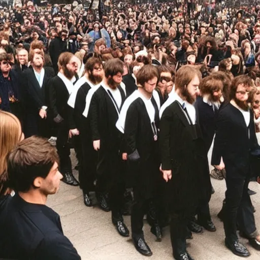 Image similar to john lennons funeral