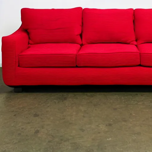 Prompt: a couch with the texture of a watermelon, watermelon couch, couch, sofa