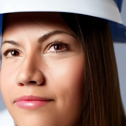 Prompt: close up face female portrait of a nurse