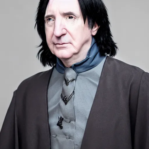 Image similar to severus snape coming out as gay, candid portrait photography