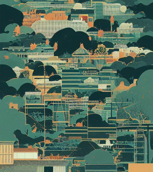 Image similar to vertical landscape by sachin teng, hasui kawase