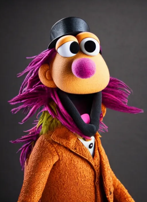 Image similar to studio portrait still of muppet johnny depp as a muppet muppet as a @ muppet, 8 k, studio lighting, key light,