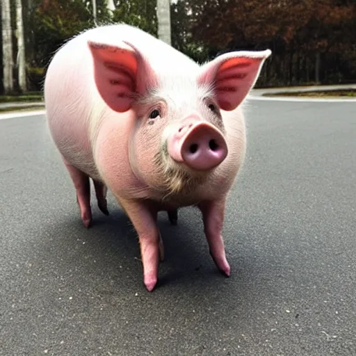 Image similar to pig wearing shoes