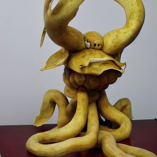 Image similar to sculpture of a pig - octopus, work in progress, neo - expressionism