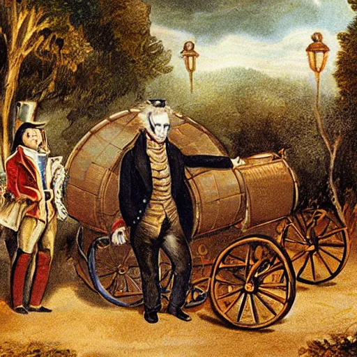 Prompt: time traveler in the 1 8 2 0