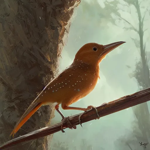 Image similar to spanish wren bird, reyezuelo listado, regulus ignicapilla, in avila pinewood, 4 k, concept art, by wlop, ilya kuvshinov, artgerm, krenz cushart, greg rutkowski, pixiv. cinematic dramatic atmosphere, sharp focus, volumetric lighting, cinematic lighting, studio quality