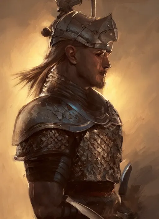 Prompt: side portrait of knight, holding a sword, d & d, fantasy, highly detailed, portrait, oil, matte, digital painting, trending on artstation, dramatic illumination, ultra realistic, sharp focus, 4 k, art by ruan jia and artgerm and wlop and rutkowski