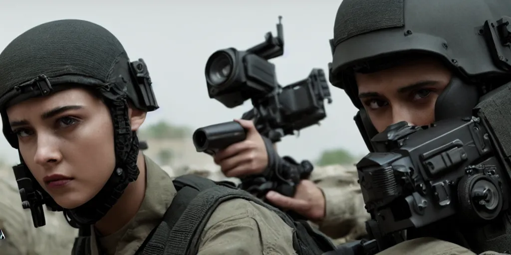 Image similar to vfx film, swat team squad crew, m 4 a 1, breach and clear, gang house, flat color profile low - key lighting award winning photography arri alexa cinematography, cinematic beautiful natural skin, famous face, atmospheric cool color - grade