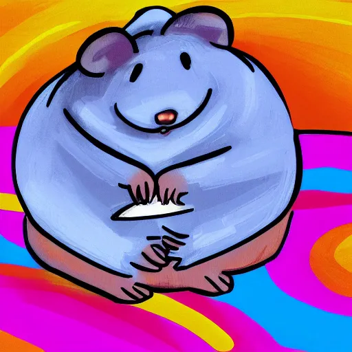 Prompt: a fat sand mouse conducting a physics research, colorful digital art, highly detailed, photorealistic art, award winning,